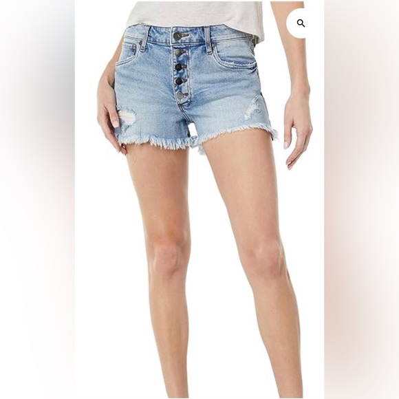 Kut from the Kloth Pants - KUT from the Kloth Jane High-Rise Jean Shorts Distressed Raw Frayed Hem Size 0